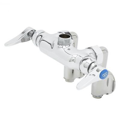 T&S B-0342-LN Faucet, Rigid Base, 1/2" IPS Female Inlets, 4" Centers, Wall Mount, Chrome