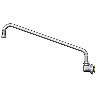 T&S B-0526-4 Swivel Gooseneck Spout, 10" Swing Nozzle, Wall Mounted, Regulated, Chrome