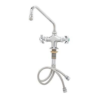 T&S BL-5750-01 Lab Vertical Mixing Faucet w/ 9" Nozzle, 4 Arm Handle, Chrome