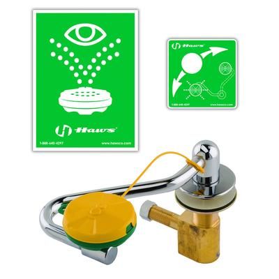 T&S EW-7611 Counter Mount Pull-Down Eyewash Unit, Swing Out, Countertop