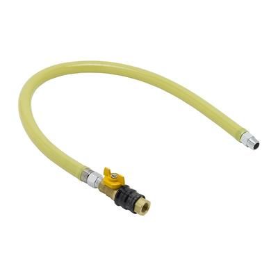 T&S HG-4D-36G 36" Gas Connector Hose w/ Quick Disconnect & 90Â° elbow