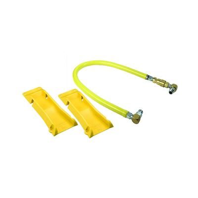 T&S HG-4D-36S-PS 36" SwiveLink Gas Connector Hose w/ Quick Disconnect - Stainless Steel, 3/4" Connection