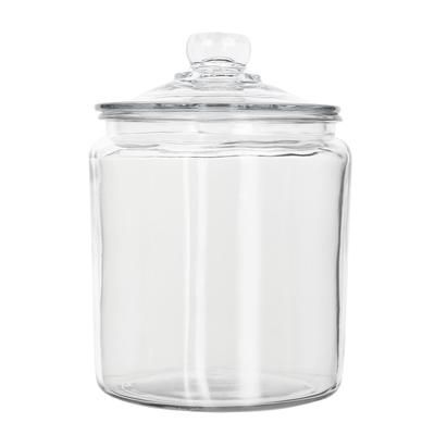 Anchor Hocking 85545AHG17 1/2 gal Heritage Hill Glass Jar w/ Lid, 0.5 Gallon, Clear