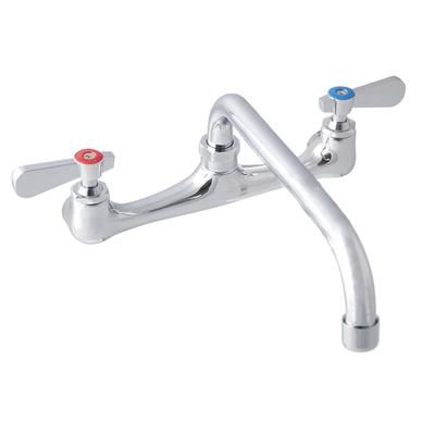BK Resources BKF-8W-8-G Splash Mount Faucet w/ 8" Swing Spout & 8" Centers, Chrome