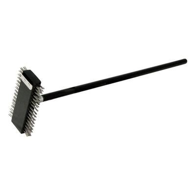 Winco BR-30 30" Wire Brush w/ Stainless Steel Bristles, 2 Sided, Black