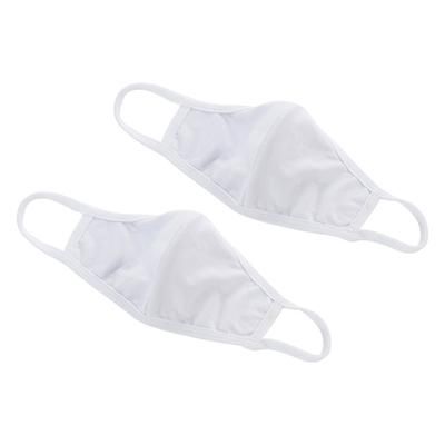 Winco MSK-1WML M/L Reusable Face Masks - 7 1/4" x 5 1/2", Cotton, White, 2-Ply Cotton