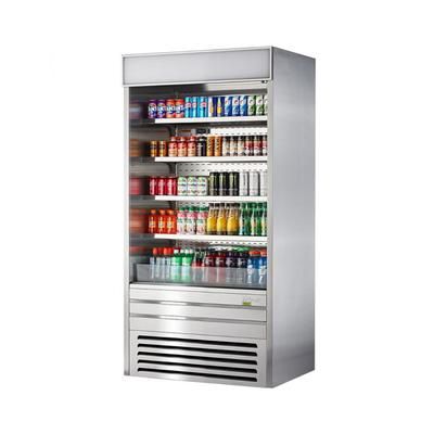 Turbo Air TOM-36ES-N 36" Vertical Open Air Cooler w/ 5 Levels, 115v, Stainless Steel