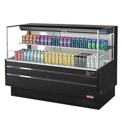 Turbo Air TOM-60L-UF-B-2S-N 58 3/4" Horizontal Open Air Cooler w/ 2 Levels, 115v, 115 V, Black
