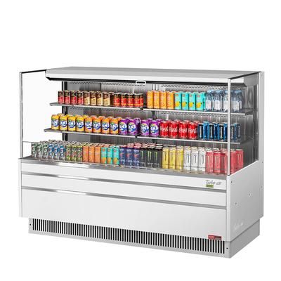 Turbo Air TOM-72L-UF-W-3S-N 70 3/4" Horizontal Open Air Cooler w/ 3 Levels, 220v/1ph, White