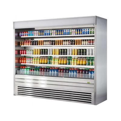 Turbo Air TOM-96ES-N 92 7/8" Vertical Open Air Cooler w/ 5 Levels, 220v/1ph, Silver