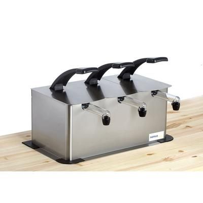 Nemco 10968 Drop In Condiment Dispenser w/ 3 Pumps - For 1 1/2 gal (6 qt) Pouches, Stainless Steel