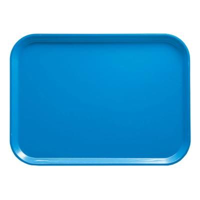 Cambro 1014105 Fiberglass Camtray Cafeteria Tray - 13 3/4"L x 10 5/8" W, Horizon Blue, Dishwasher Safe