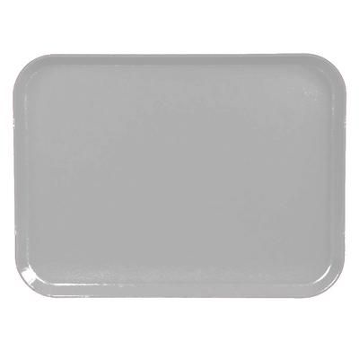 Cambro 1520CL676 Fiberglass Camlite Cafeteria Tray - 20 1/4"L x 15"W, Steel White