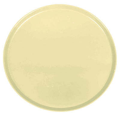 Cambro 1550536 16" Round Serving Camtray - Low-Profile, Fiberglass, Lemon Chiffon, 16" Diameter, Yellow