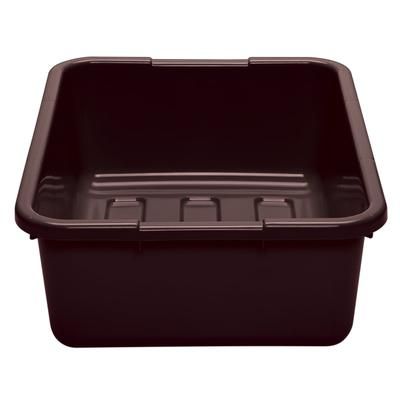 Cambro 21157CBP131 Cambox Bus Box - 15 3/16" x 20 3/16" x 6 15/16", Dark Brown, Hi-Gloss Plastic