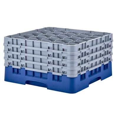 Cambro 25S900168 Camrack Glass Rack w/ 25 Compartments - 25 Extenders, Blue