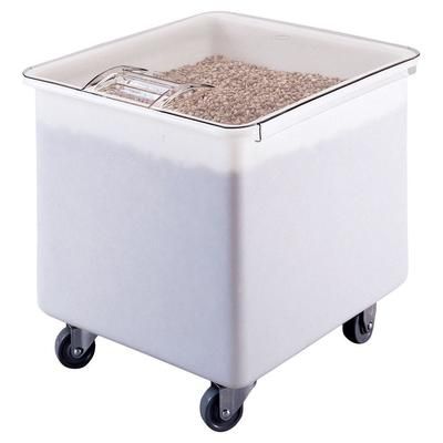 Cambro IB32148 Mobile Ingredient Bin - 32 Gallon Capacity, Clear Cover/White Base