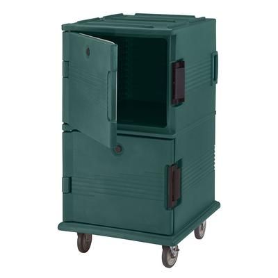 Cambro UPC1600HD192 Ultra Camcart Insulated Food Carrier w/ 24 Pan Capacity, Granite Green, Heavy Duty Casters