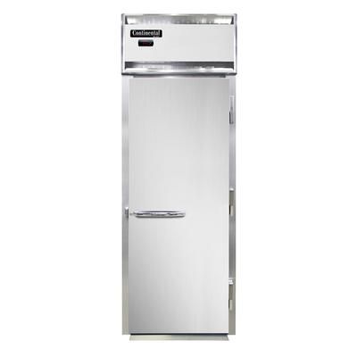 Continental DL1WI-SS-E Full Height Insulated Stationary Heated Cabinet w/ 1 Rack Capacity, 208-230v/1ph, Stainless Steel