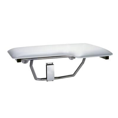 Bobrick B518 Folding Shower Seat, Left Hand Seat, Stainless Steel