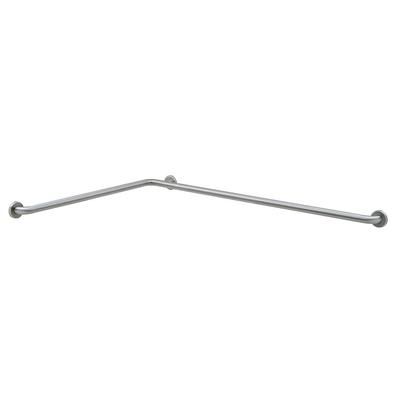 Bobrick B-68137 Two Wall Grab Bar, 1 1/2"Diameter, 36"W, 54"D, Stainless Steel