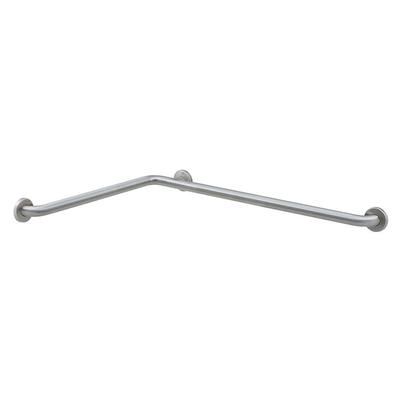 Bobrick B-68616.99 Grab Bar for Two-Wall Facility with Peened Gripping Surface, 1 1/2"D, 24"W, 36"D, Stainless Steel