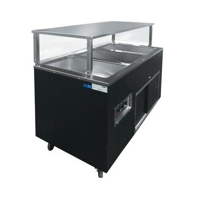 Vollrath 39709 46" Hot Food Table w/ 3 Wells & Enclosed Base, 120v, Black