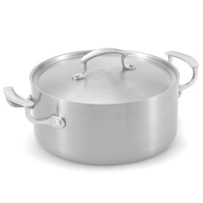 Vollrath 49411 5 qt Miramar Jacob's Pride Cookware Casserole w/ Low Dome Cover - Aluminum Bottom, Stainless Steel