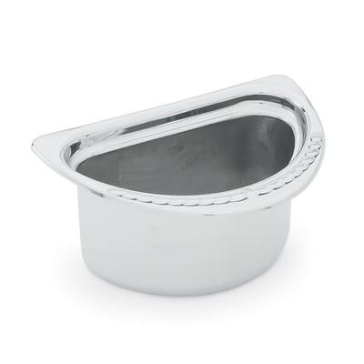 Vollrath 8230620 1 7/10 qt Decorative Half Size Oval Foodpan - Stainless