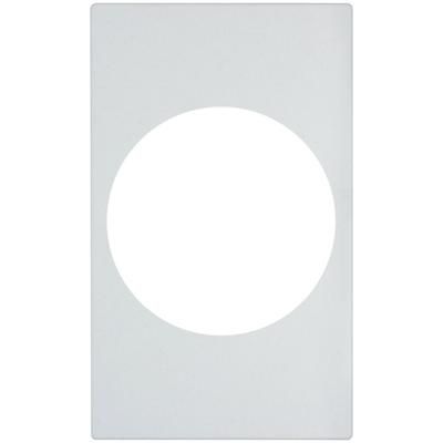 Vollrath 8242620 Miramar Template - For 12" Stir Fry Pan, 21 1/8" x 12 3/4", White Stone