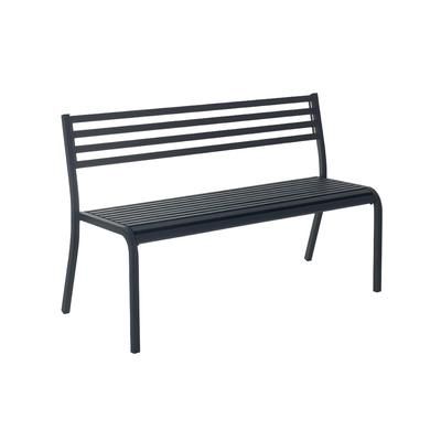 emu E158 (22) 50 1/2" Segno Stacking Bench - Indoor/Outdoor, Steel Frame, Antique Iron