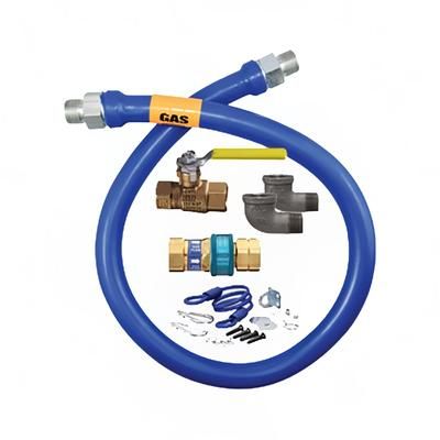 Dormont 1675KIT24 24" Gas Connector Kit w/ 3/4" Male/Male Couplings, Stainless Steel