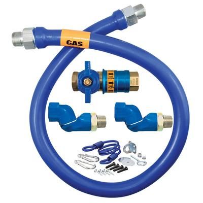 Dormont 1675KITCF2S48 48" Gas Connector Kit w/ 3/4" Male/Male Couplings, Stainless Steel