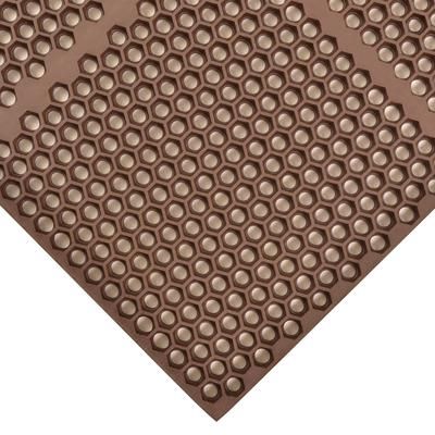 NoTrax T15S0034BR Optimat Grease-Resistant Floor Mat, 3' x 4', 1/2" Thick, Brown