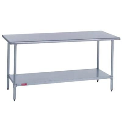 Duke 316-3636 36" 16 ga Work Table w/ Undershelf & 300 Series Stainless Steel Flat Top