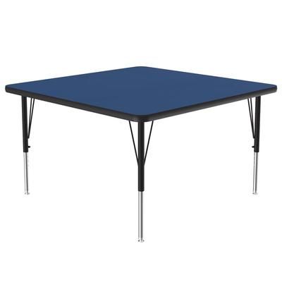 Correll A4242-SQ-37-09-09 42" Square Activity Table w/ 1 1/4" High Pressure Top, Blue