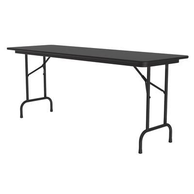 Correll CF2496PX-07 96" Rectangular Folding Table w/ Black Granite Top, 29"H