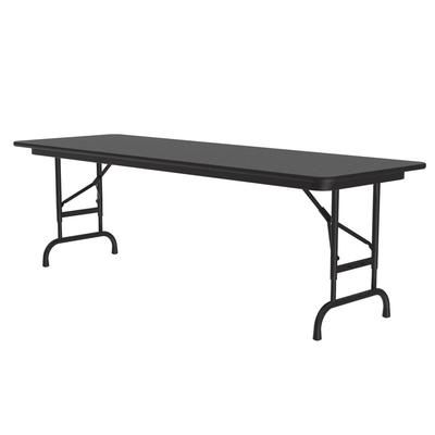 Correll CFA2460PX-07 60" Rectangular Folding Table w/ Black Granite Top, 32"H