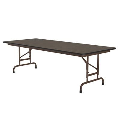 Correll CFA3072PX 01 72" Rectangular Folding Table w/ Walnut Top, 32"H