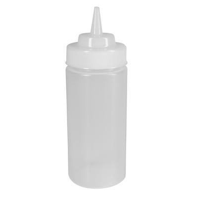 Tablecraft 31763C Wide Mouth Squeeze Dispenser, 16 oz, Natural, 2 Dozen