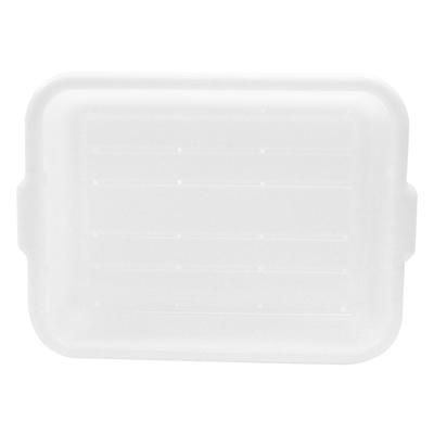 Tablecraft DBF1537 White Polyethylene Freezer Drain Box, 21 1/4 x 15 3/4 x 7"