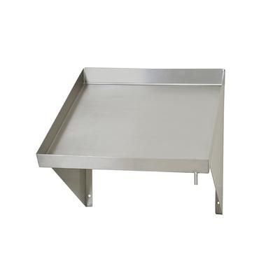 Eagle Group 606641 Solid Wall Mounted Rack Shelf, 21"W x 21"D, Stainless, Stainless Steel