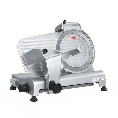 Skyfood GL250 Manual Meat Commercial Slicer w/ 10" Blade, Belt Driven, Aluminum, 1/3 hp, 110 V