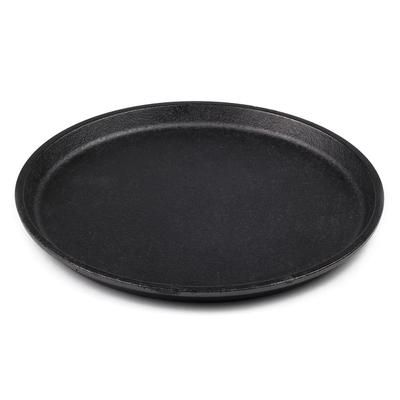 Lodge L7OGH3 9 1/4" Round Cast Iron Old Style Griddle, Seasoned, Without Handle, Black