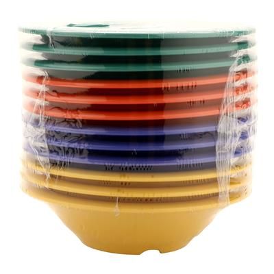 GET B-127-MIX 12 oz Round Melamine Salad/Soup Bowl, Assorted Colors