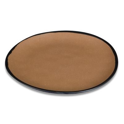 GET CS-100-TP 10 1/2" Round Melamine Dinner Plate, Speckled Taupe, Brown