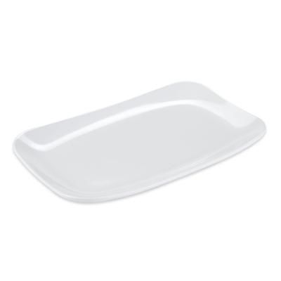 GET CS-6103-W 11 1/4" x 7" Rectangular Siciliano Platter - Melamine, White, 1 Dozen