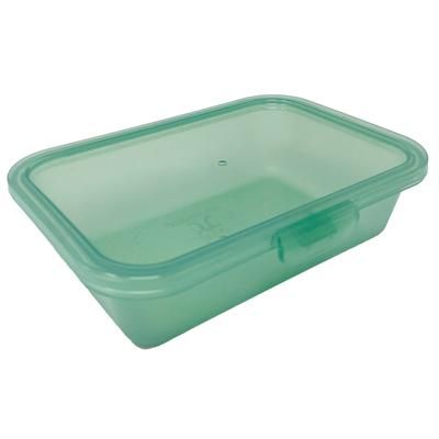 GET EC-28-1-JA 16 9/10 oz Retangular To Go Food Container, Polypropylene, Jade, Green