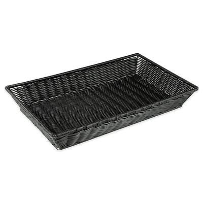 GET WB-1552-BK Rectangular Bread Basket, 21" x 12 3/4", Polypropylene, Black