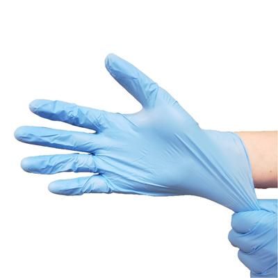 Rofson SYNB100L Disposable Synmax Vinyl Hybrid Gloves - Blue, Large